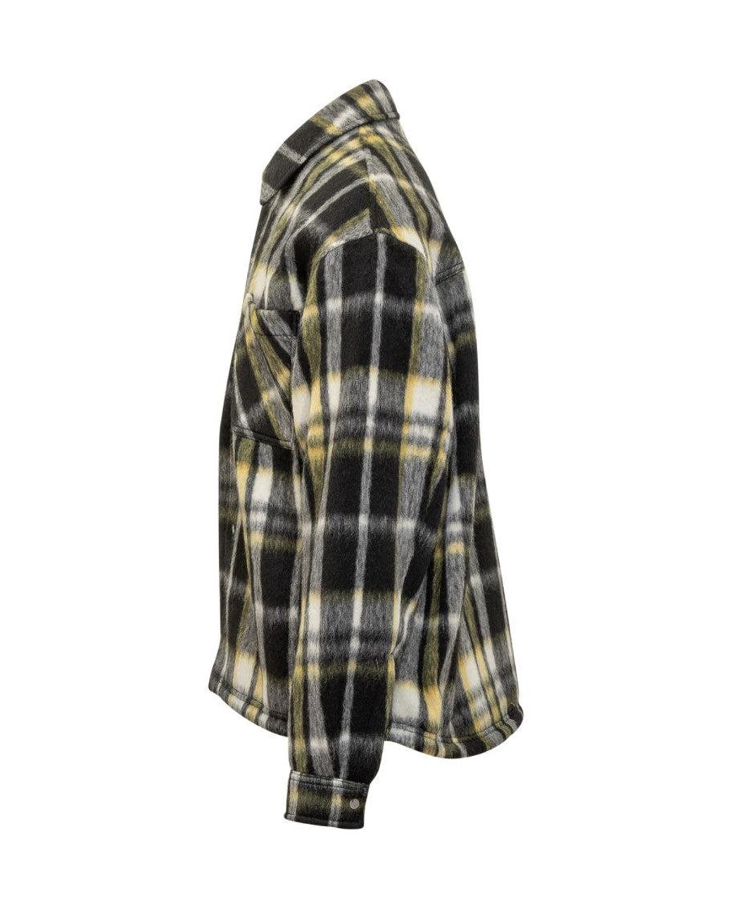 Represent Black Relaxed Checks Shirt for men