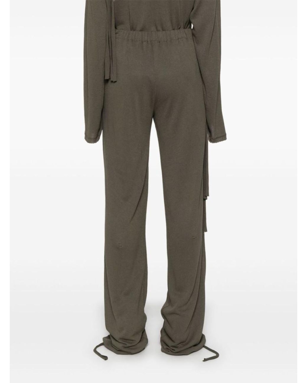 OTTOLINGER Gray Deconstructed-Design Trousers