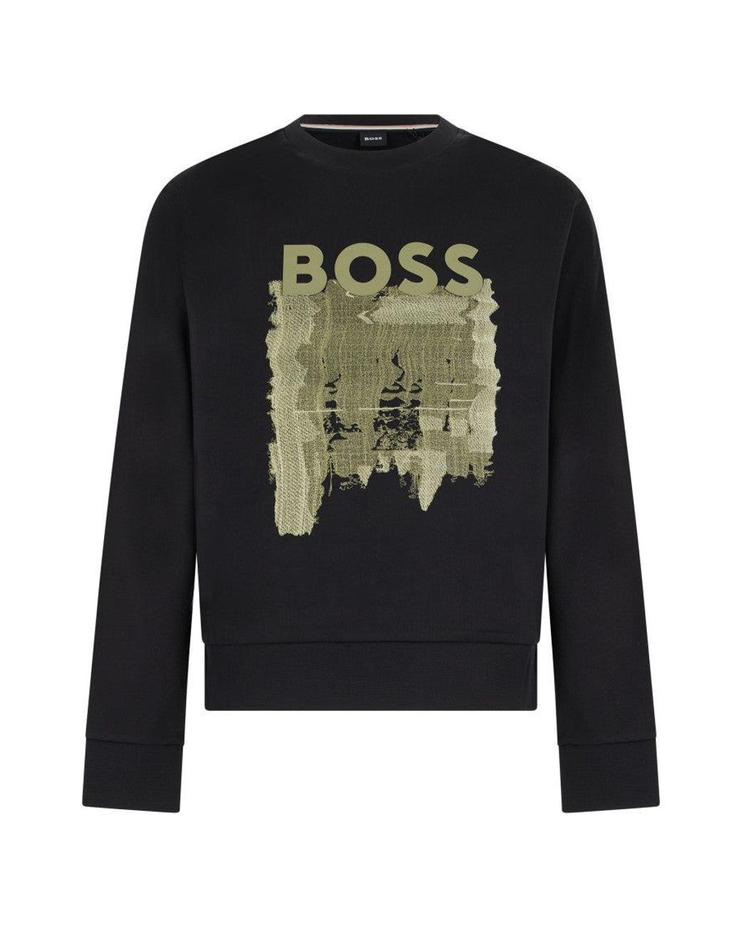 Boss Black Crew Neck Sweatshirt for men