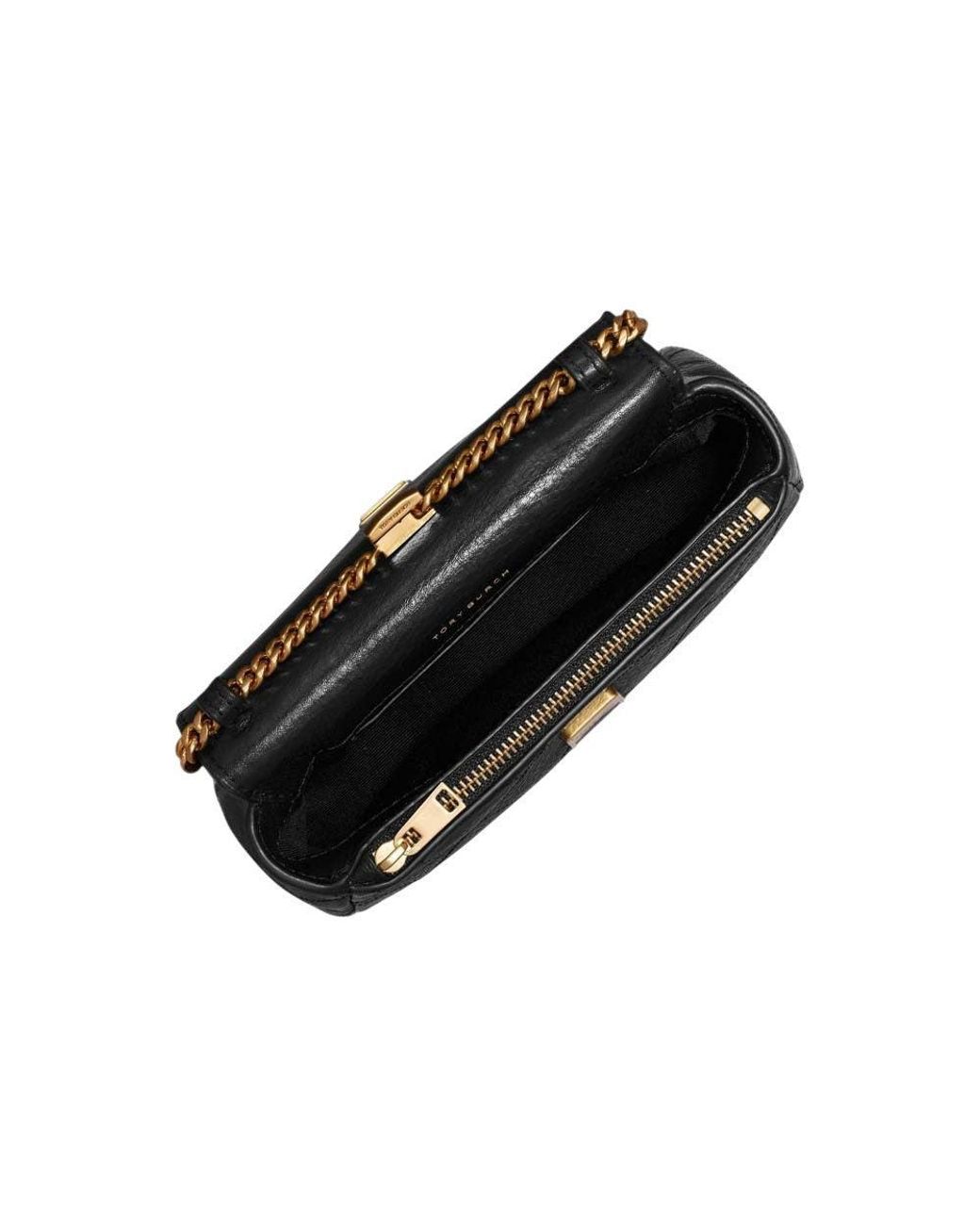 Tory Burch Black Charlie Convertible Mini Satchel