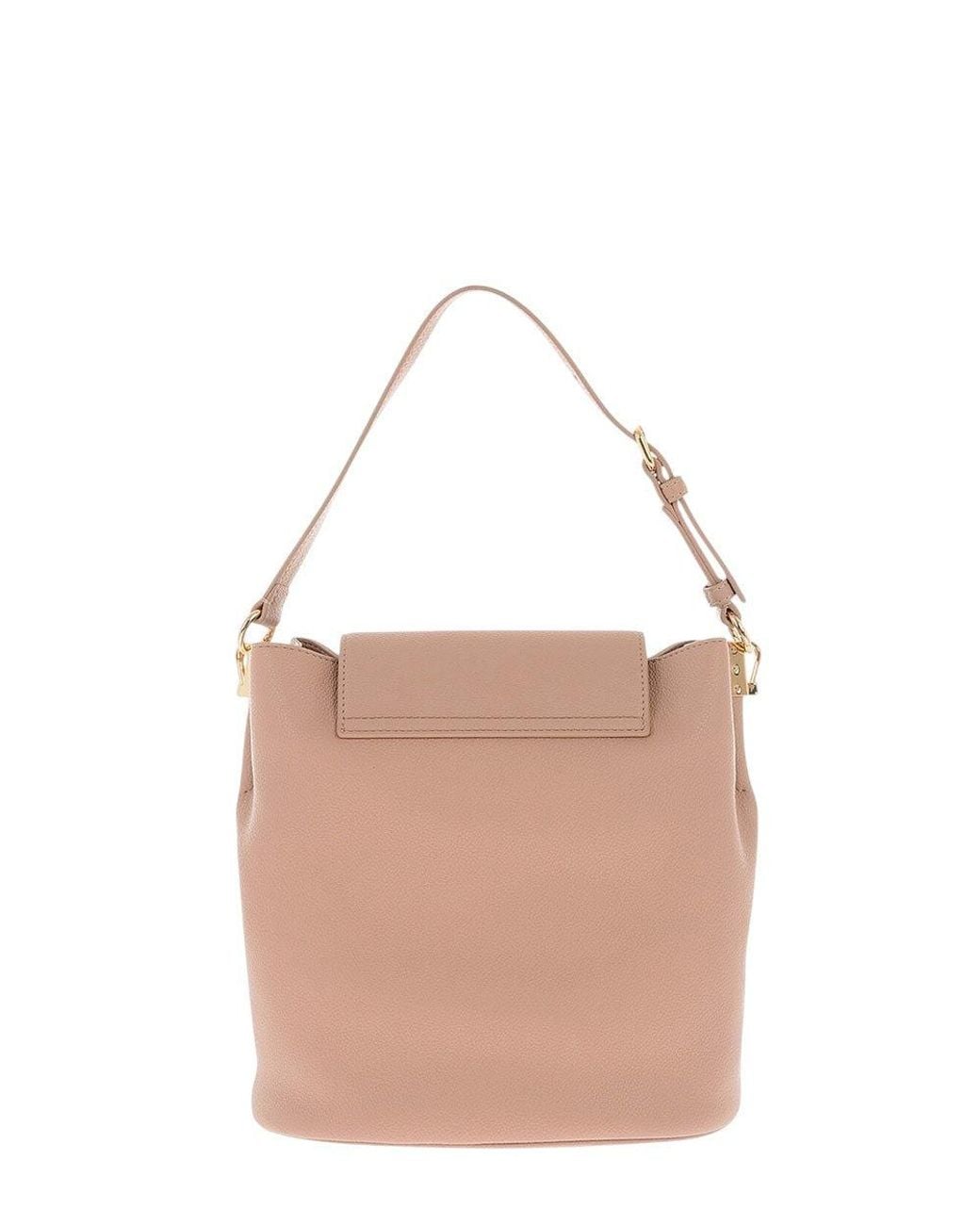 Love Moschino Pink Logo Small Bucket Bag
