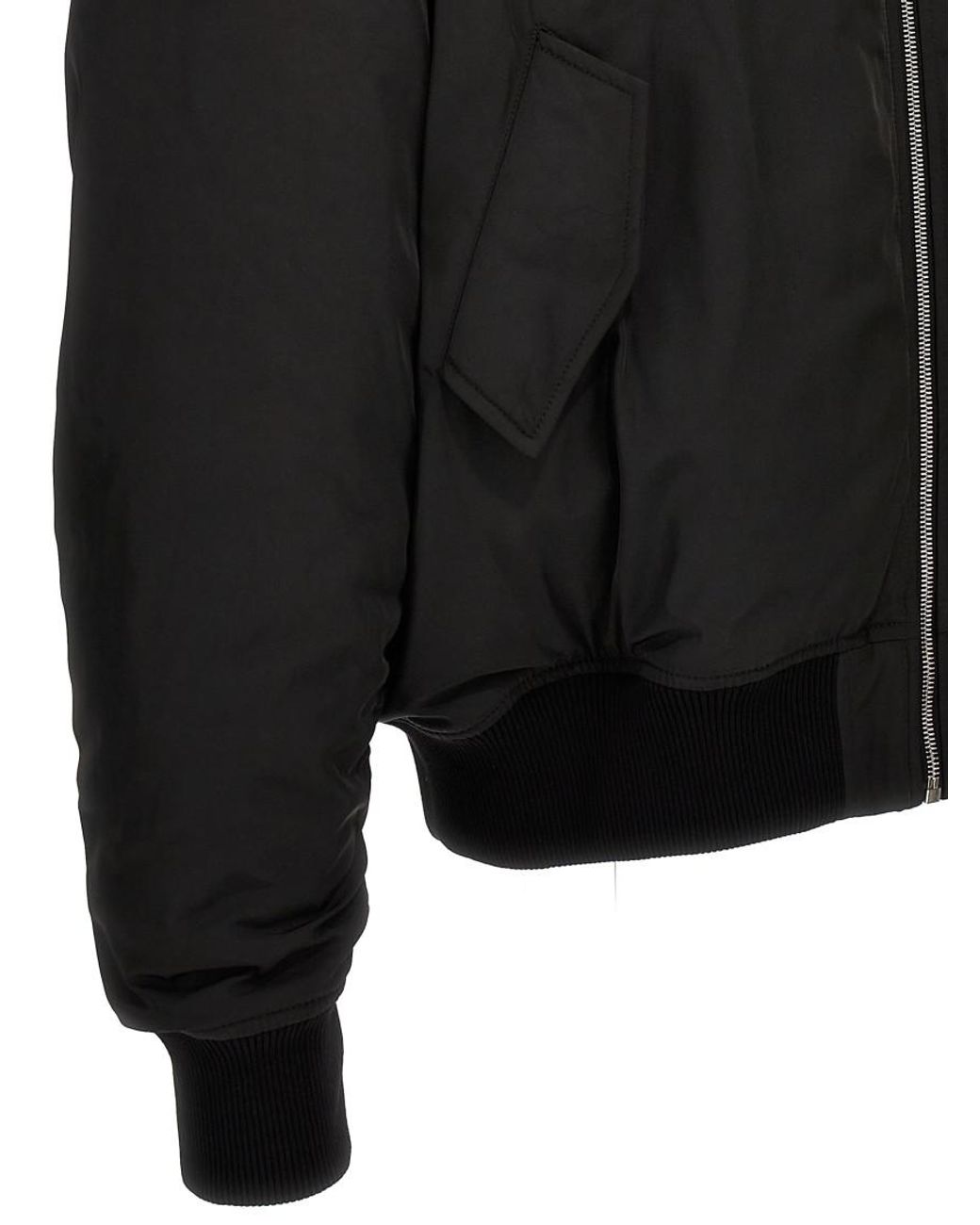 1989 STUDIO Black Solid Bomber Jackets for men