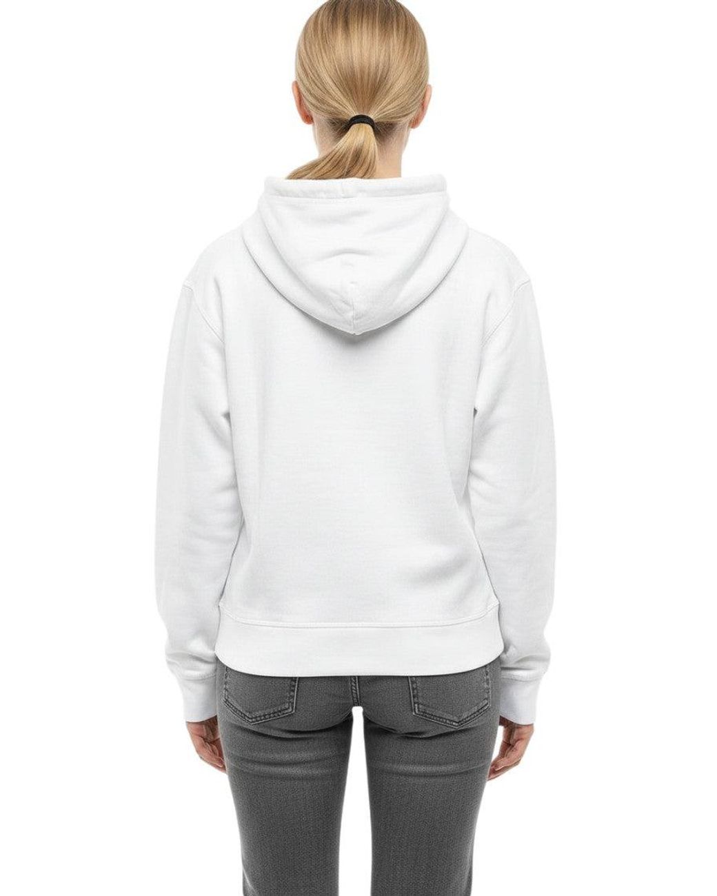 DSquared² White Logo Hood Sweatshirt