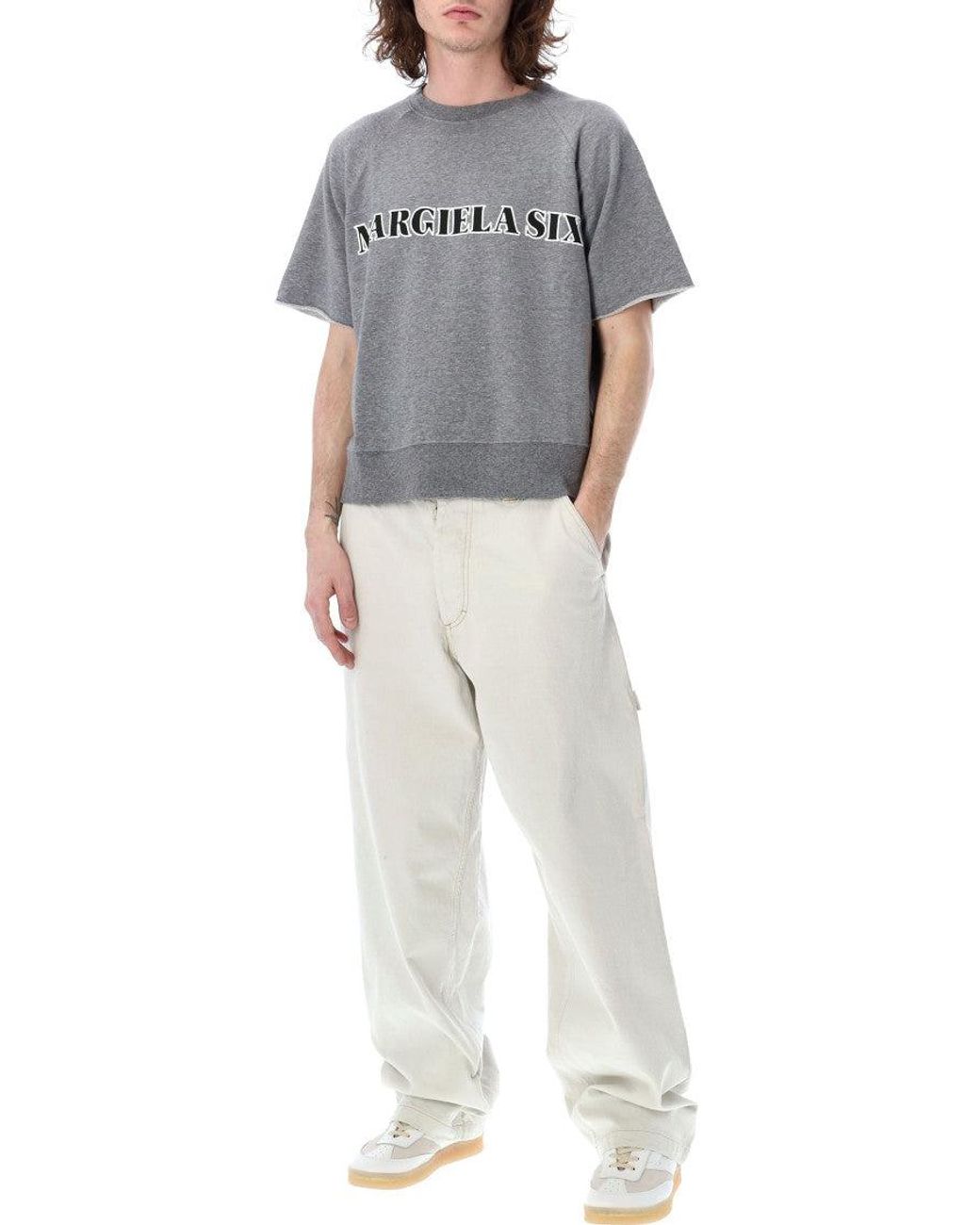 Maison Margiela White Off Solid Jeans for men