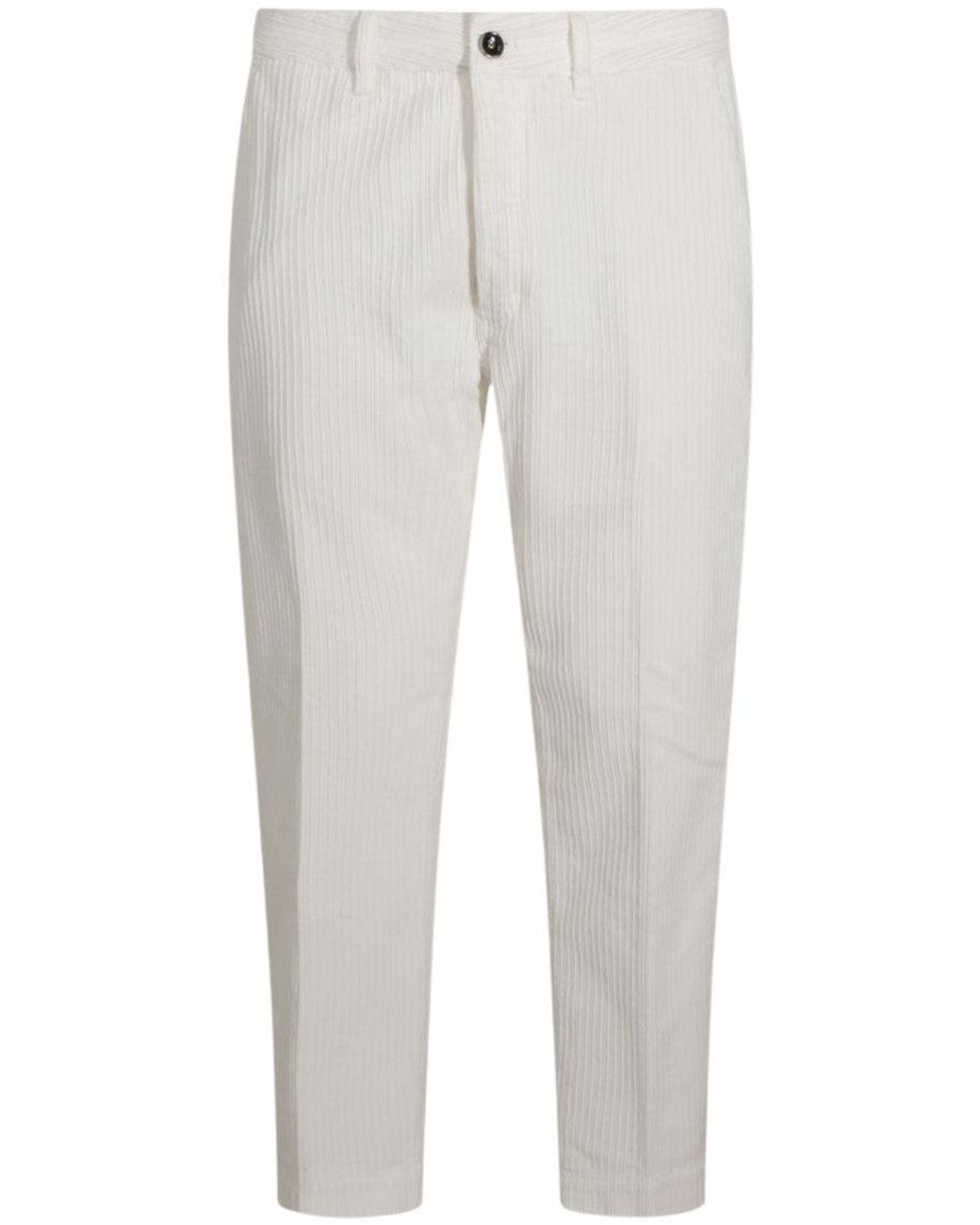 Nine:inthe:morning White Light Corduroy Trousers for men