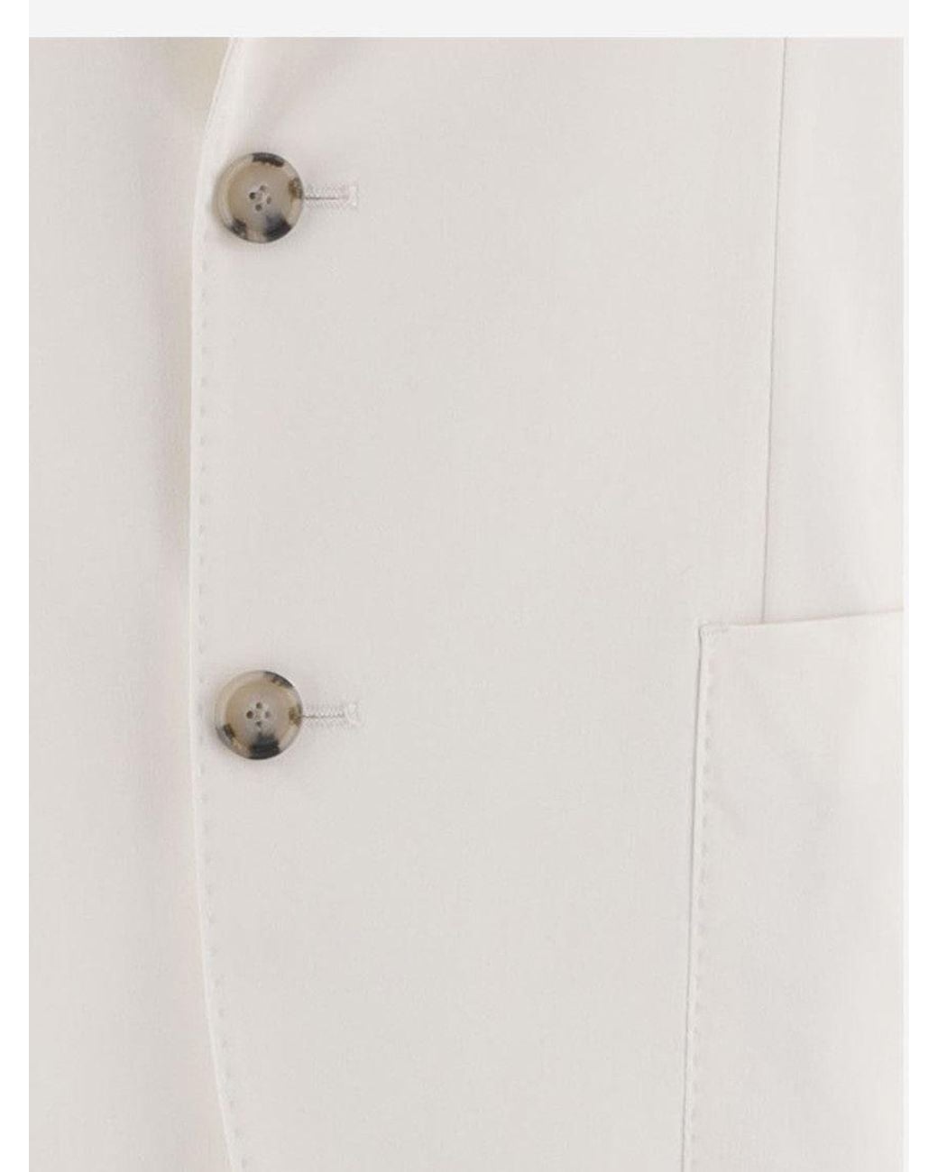 Boss White Single Breasted Blazer for men