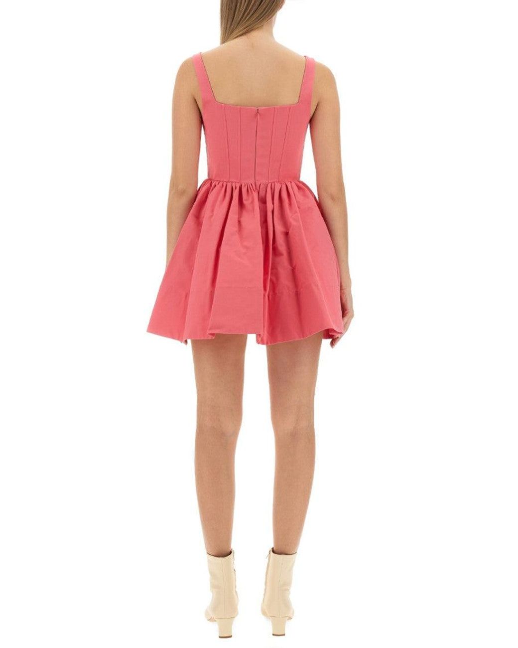 Staud Red Landscap Dress