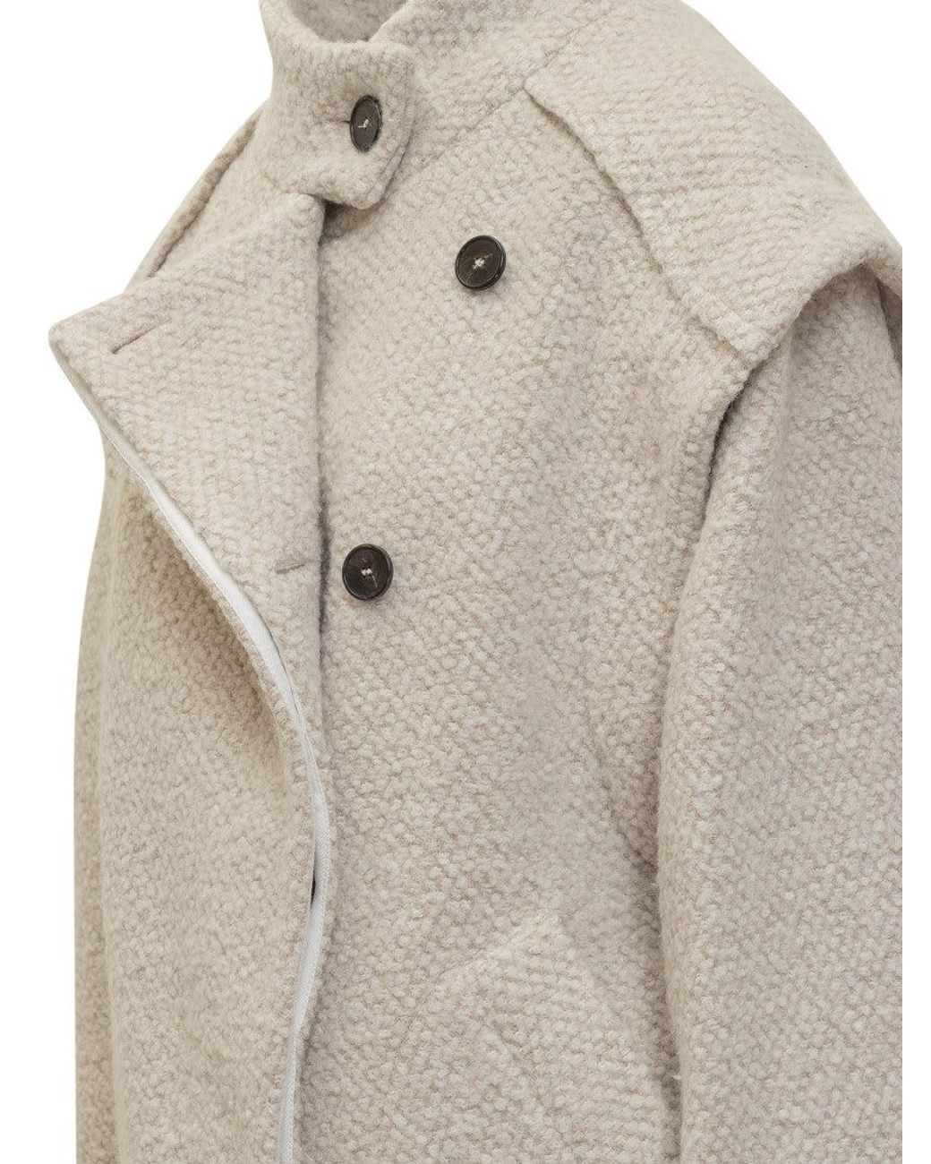 IRO White Mock Collar Trench Coat