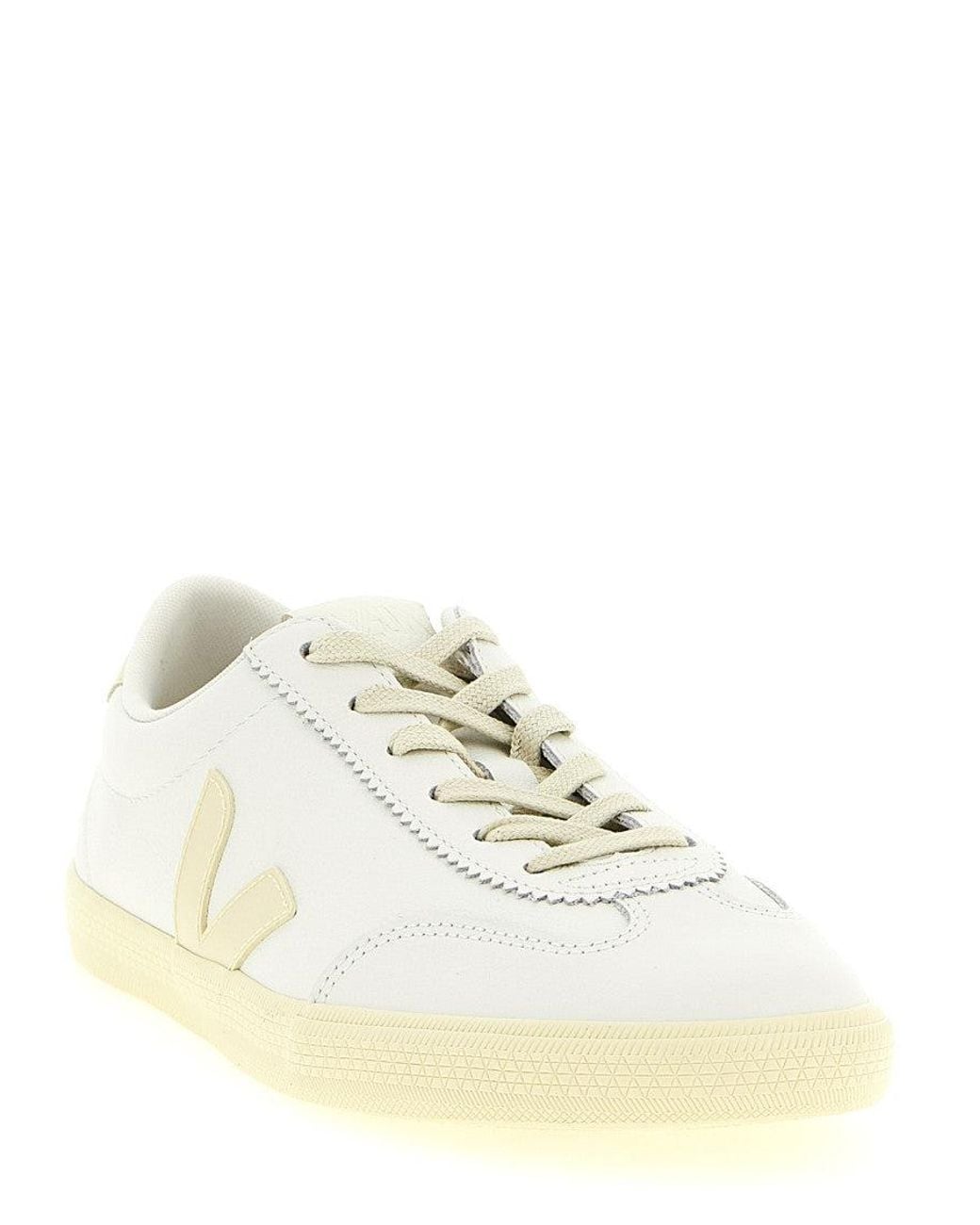Veja White Lace Up Sneakers for men