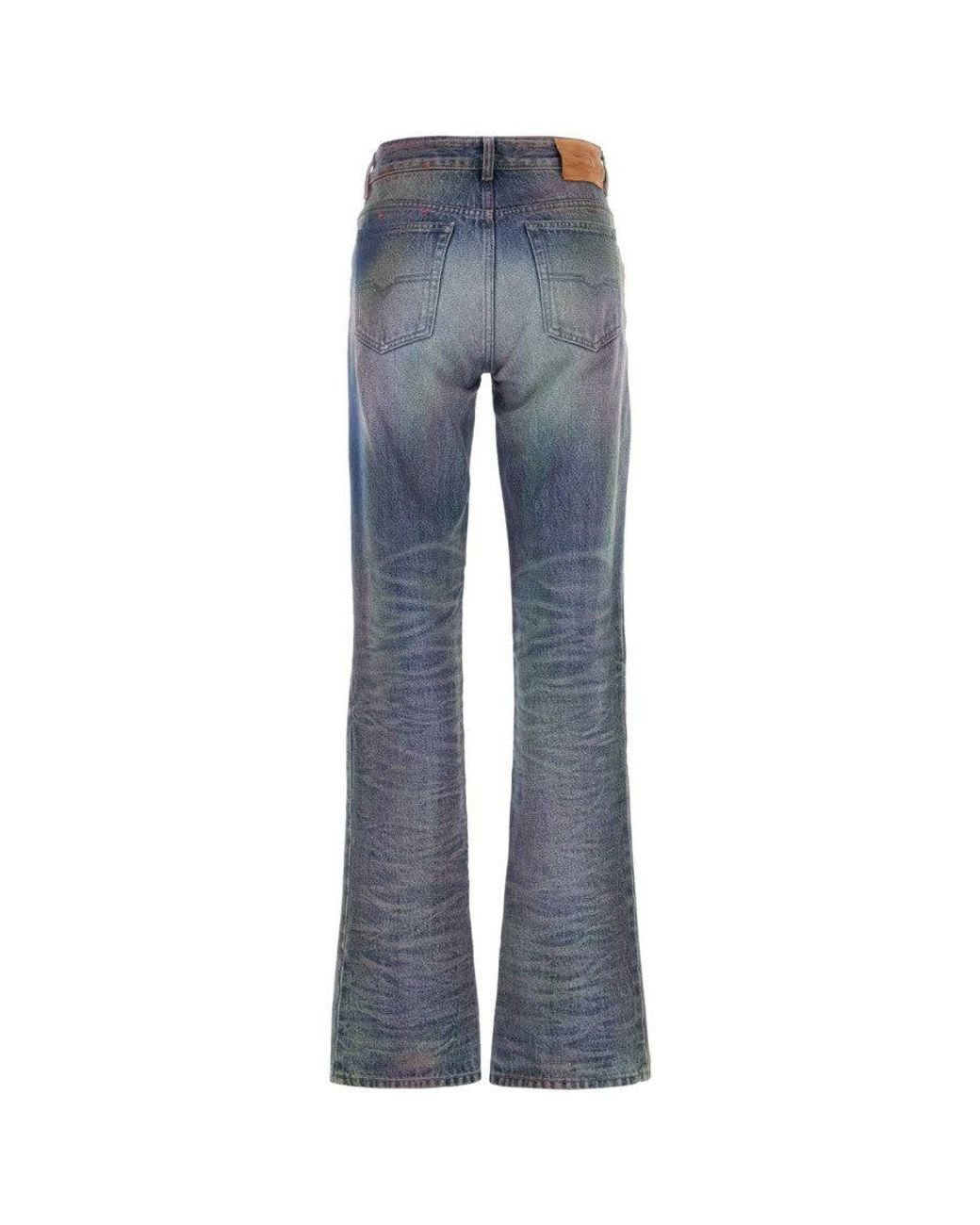 DIESEL Blue Bootcut Mid Rise Jeans