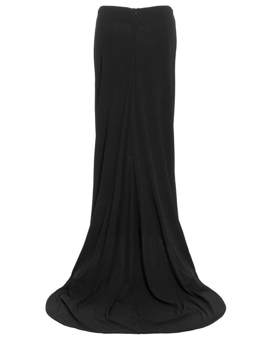 Magda Butrym Black Asymmetrical Long Skirt