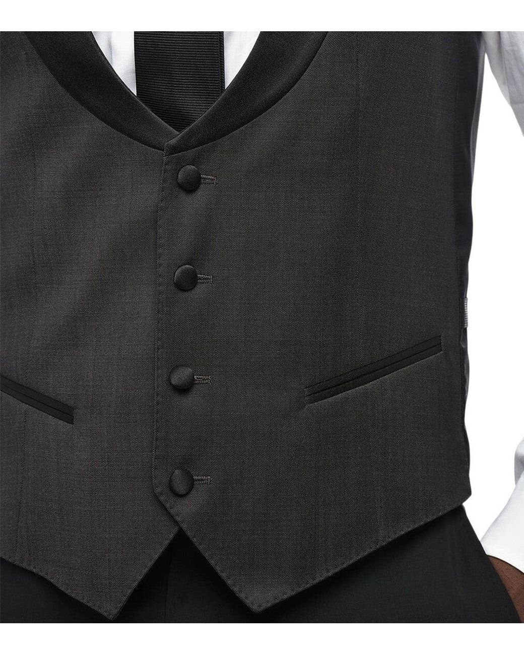 Corneliani Blue Shawl Lapel Waistcoat for men