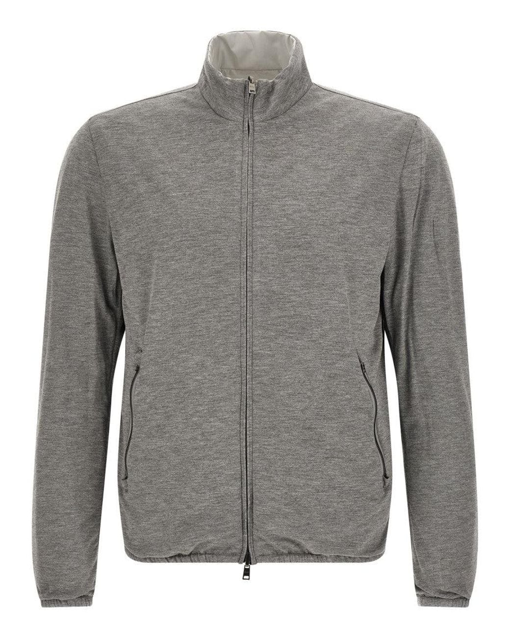Herno Gray Reversible Jacket for men