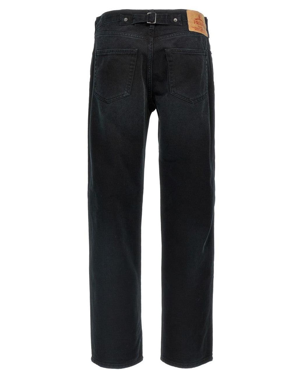 Prada Black Strap Jeans for men