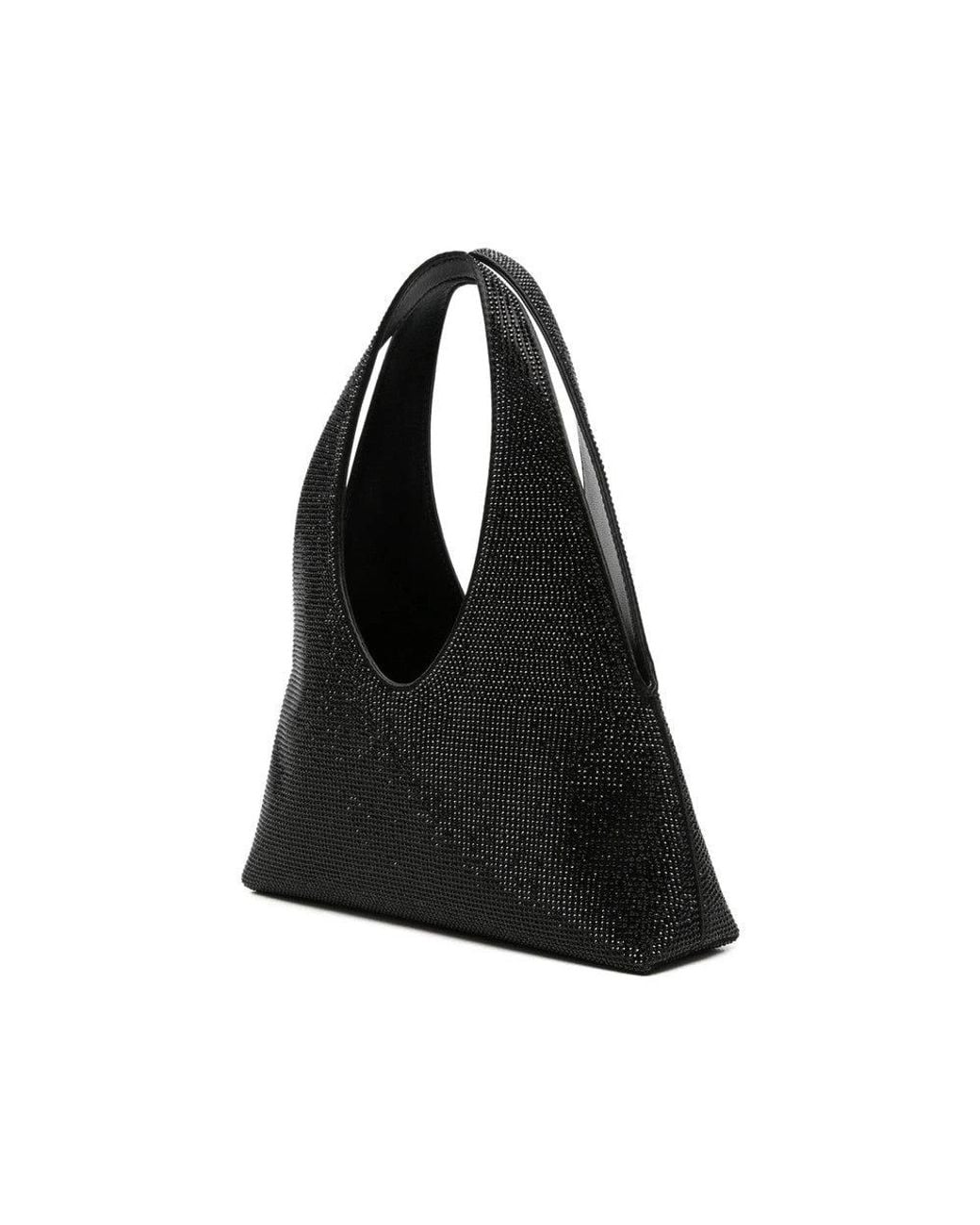 Alexander Wang Black Pike Crystal Mini Hobo