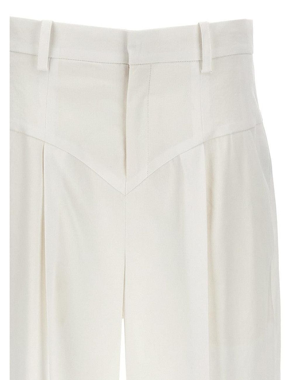 Isabel Marant White Staya Trousers