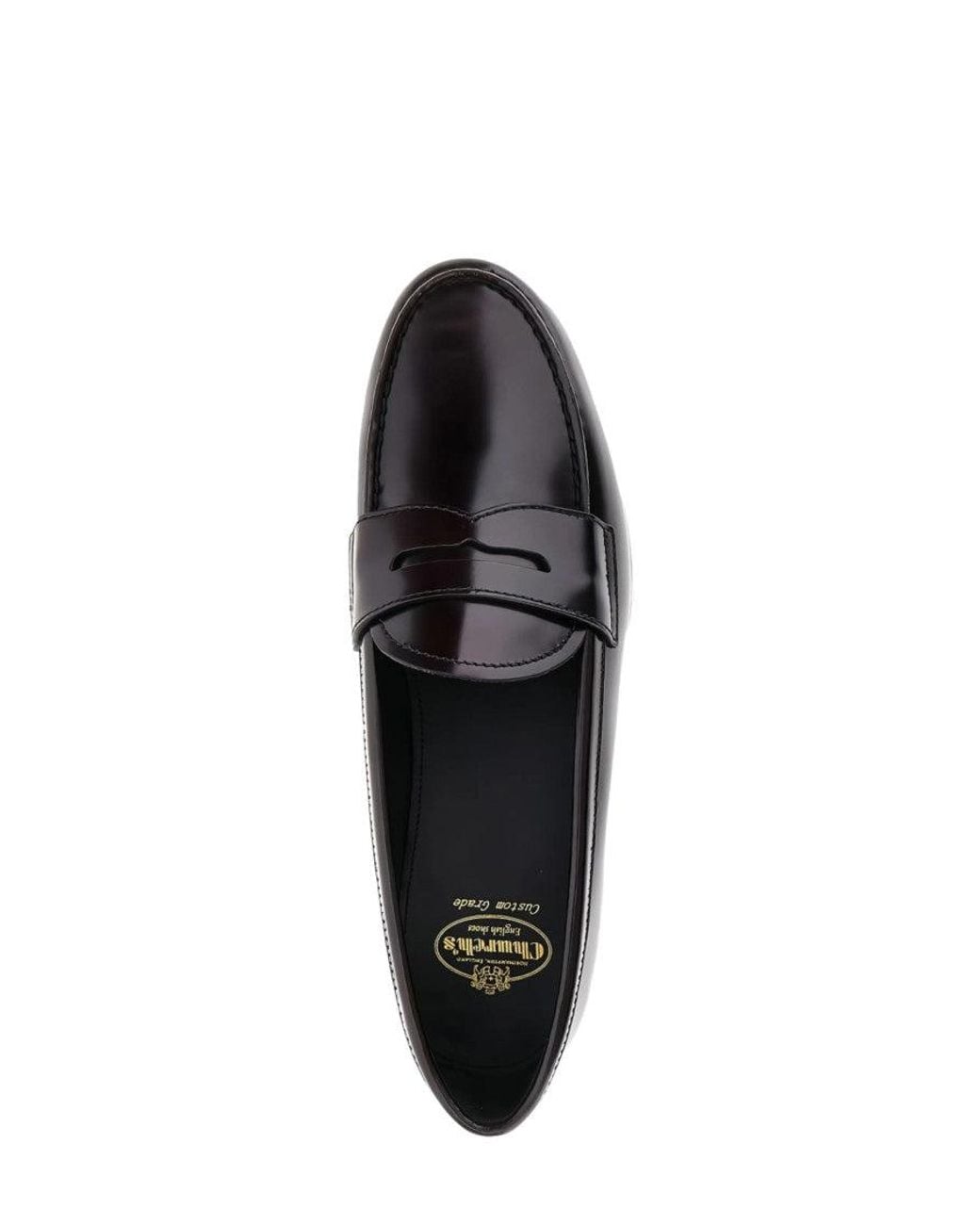 Church's White Leather Loafers