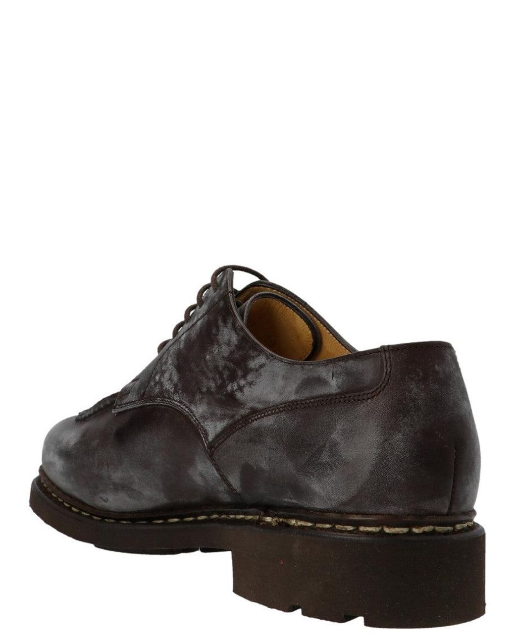 Paraboot Brown Chambord Derby Shoes for men