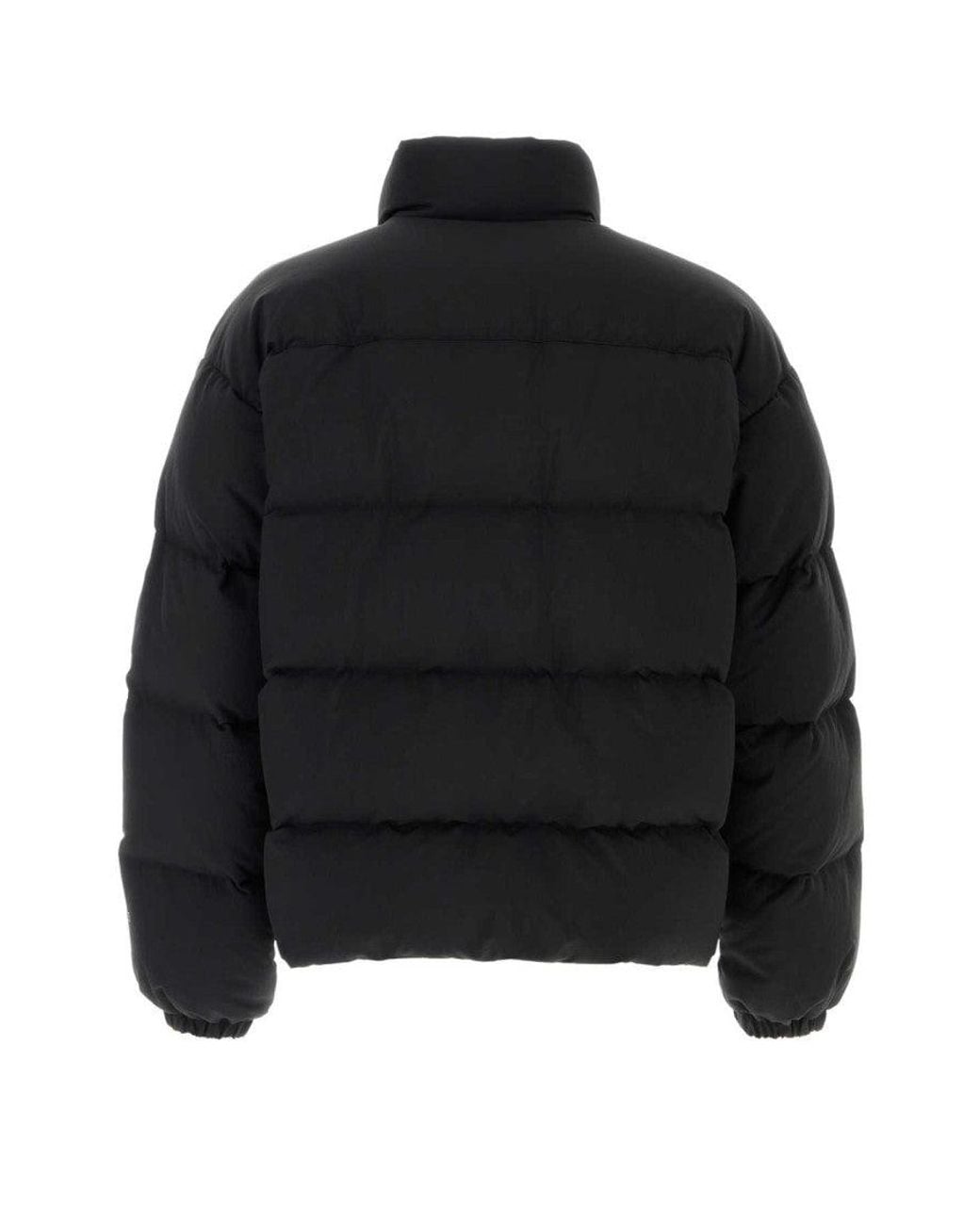 Jil Sander Black Mock Collar Down Jacket for men