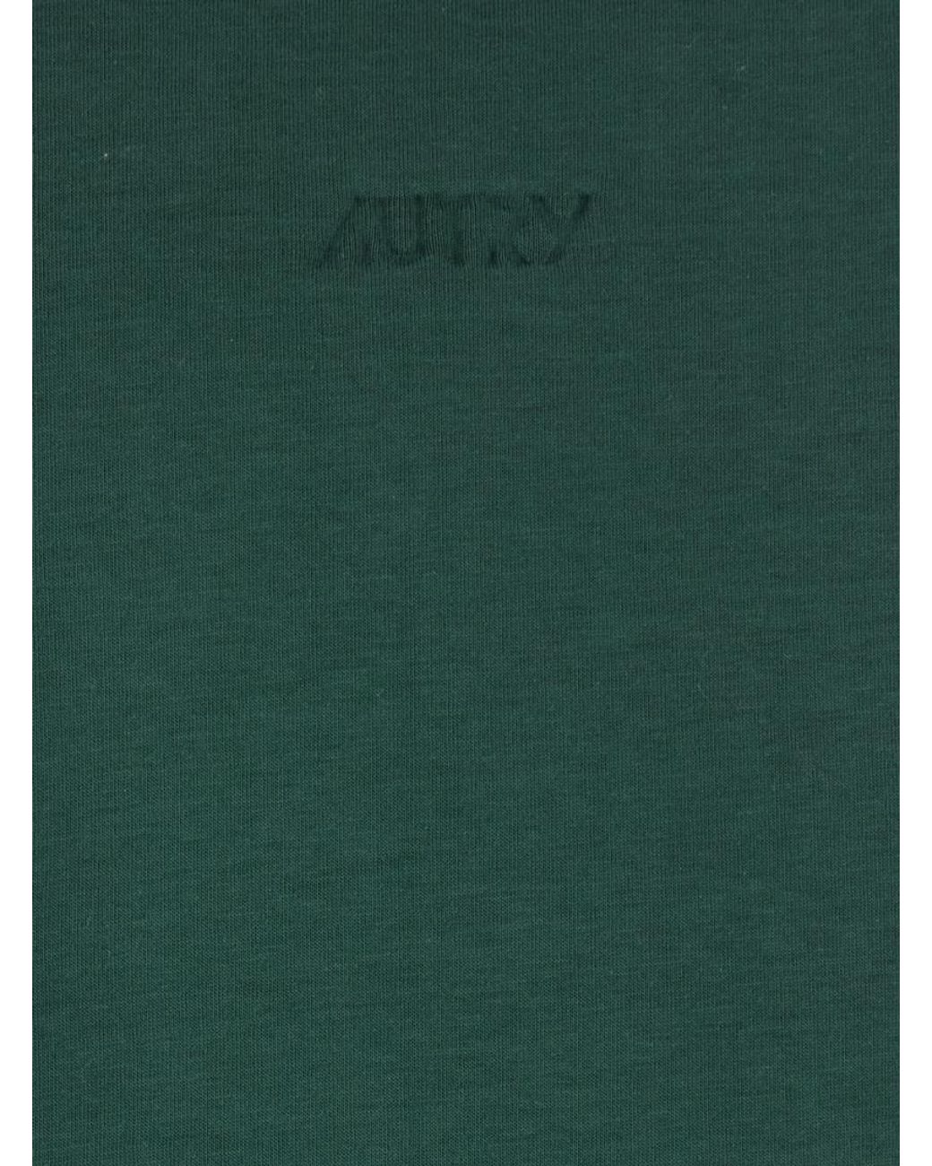 Autry Green Hoodie With Dropped Shoulders for men