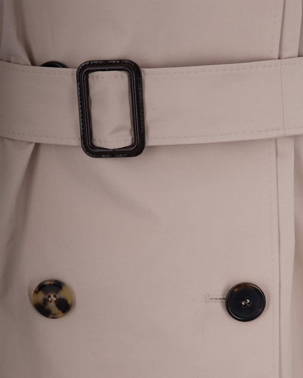 Max Mara Natural Shirt Collar Trench Coat