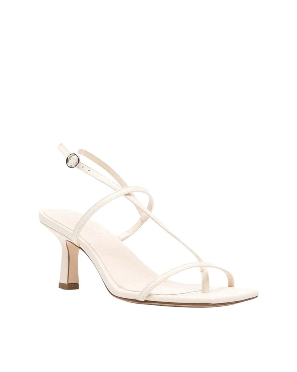 Aeyde White Leather Elise Heels