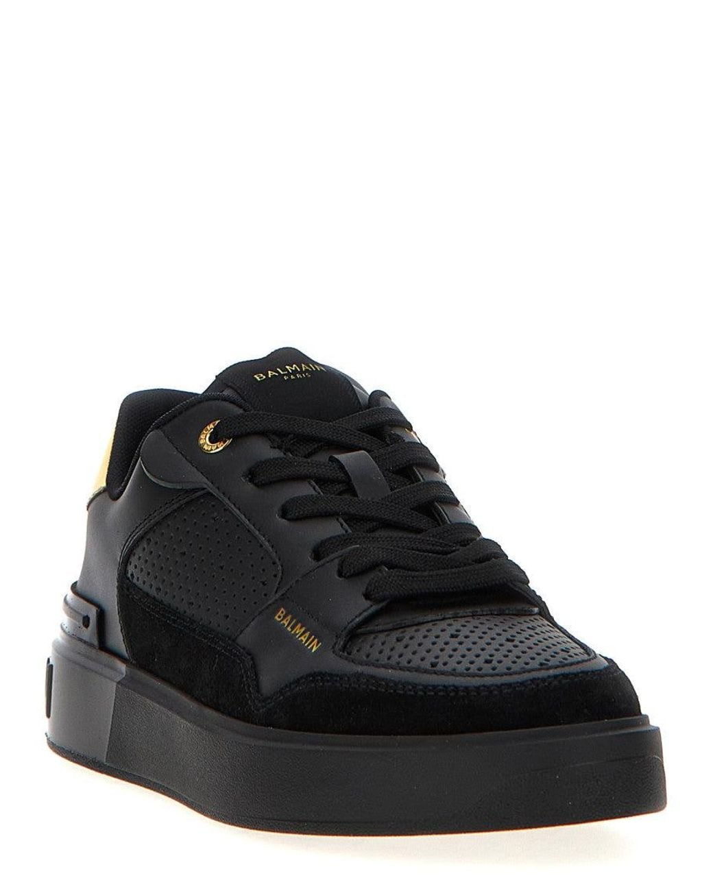 Balmain Black B-Court Flip Sneaker