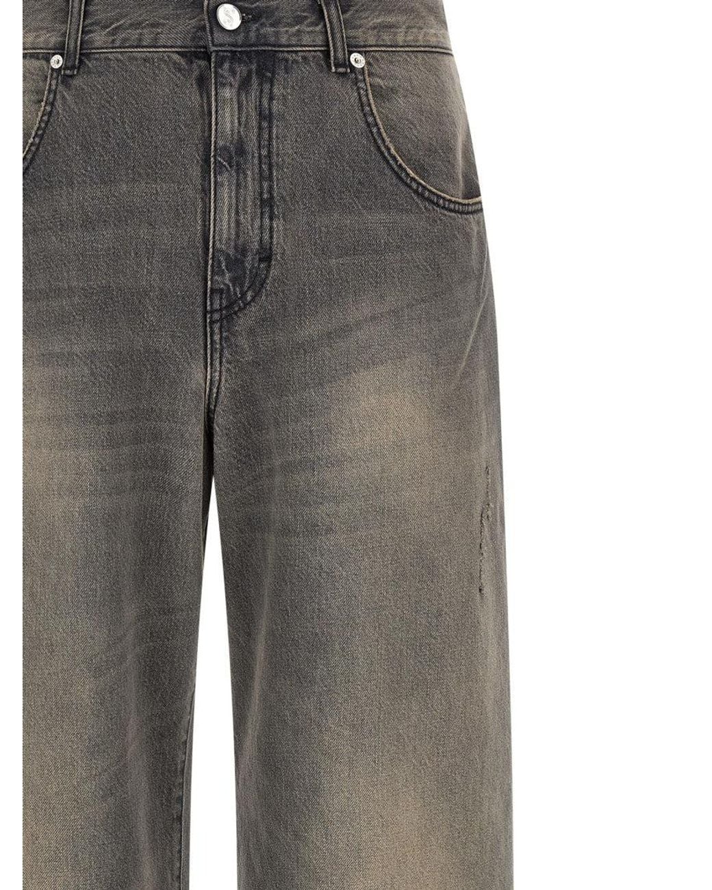 Séfr Gray Straight Jeans for men