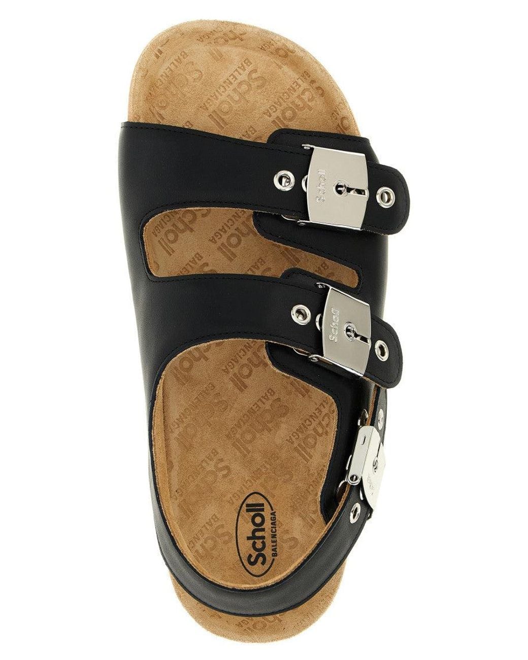 Balenciaga White X Scholl Sandals for men