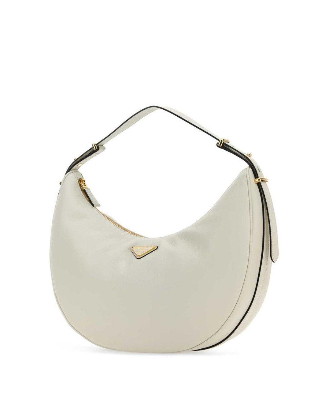 Prada Metallic Arqué Hobo Bag