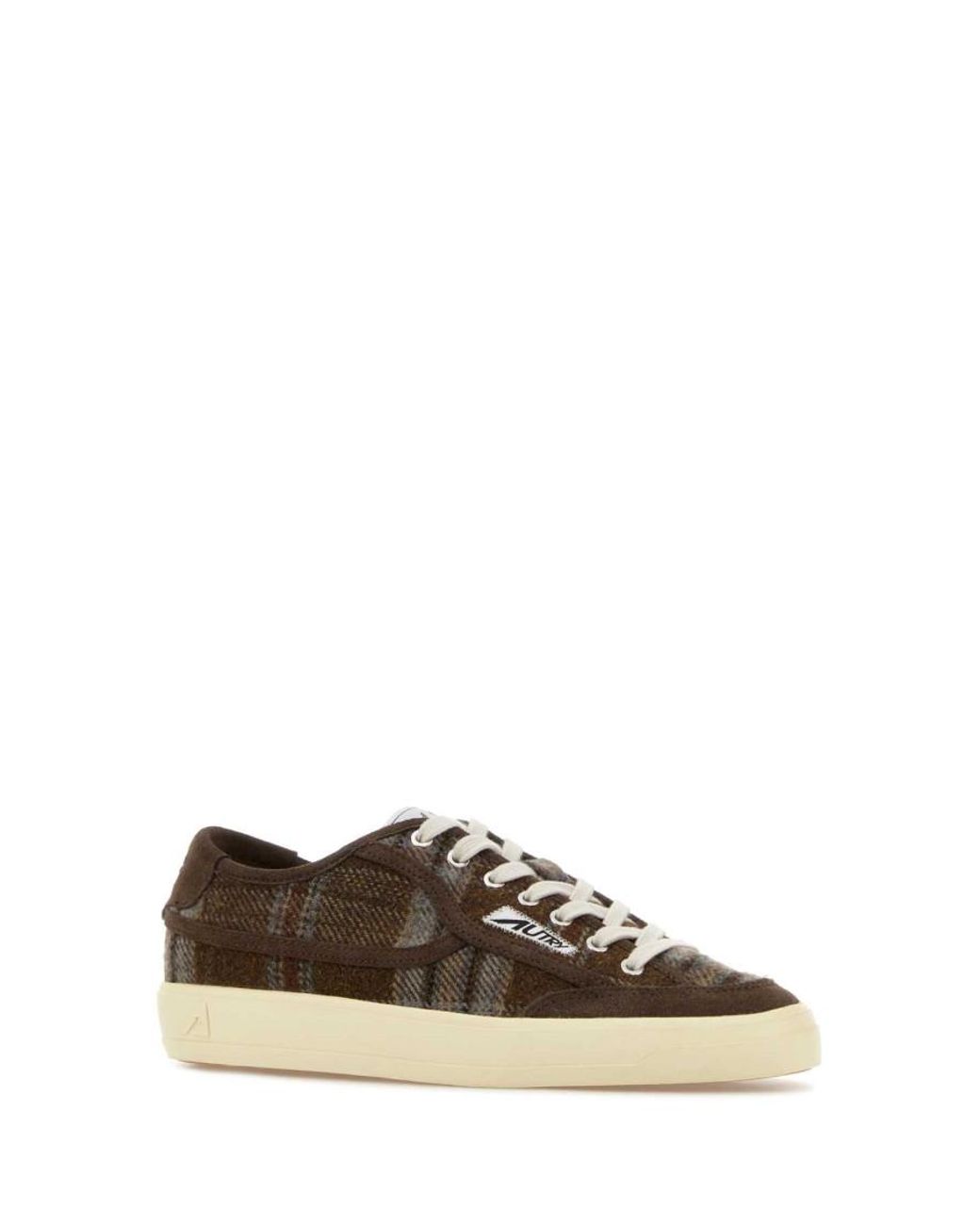 Autry Brown Checks Windscape Sneakers
