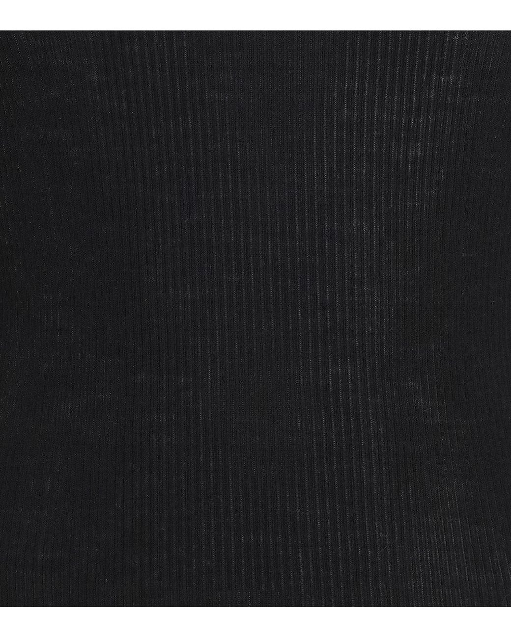 Rick Owens Black Slim Knitted Sweater for men