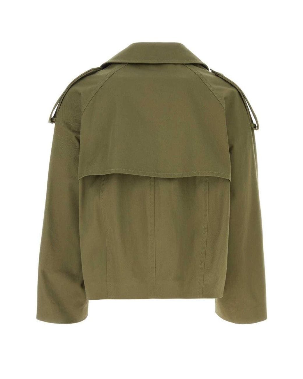 Loewe Green Cotton Trench Coat for men