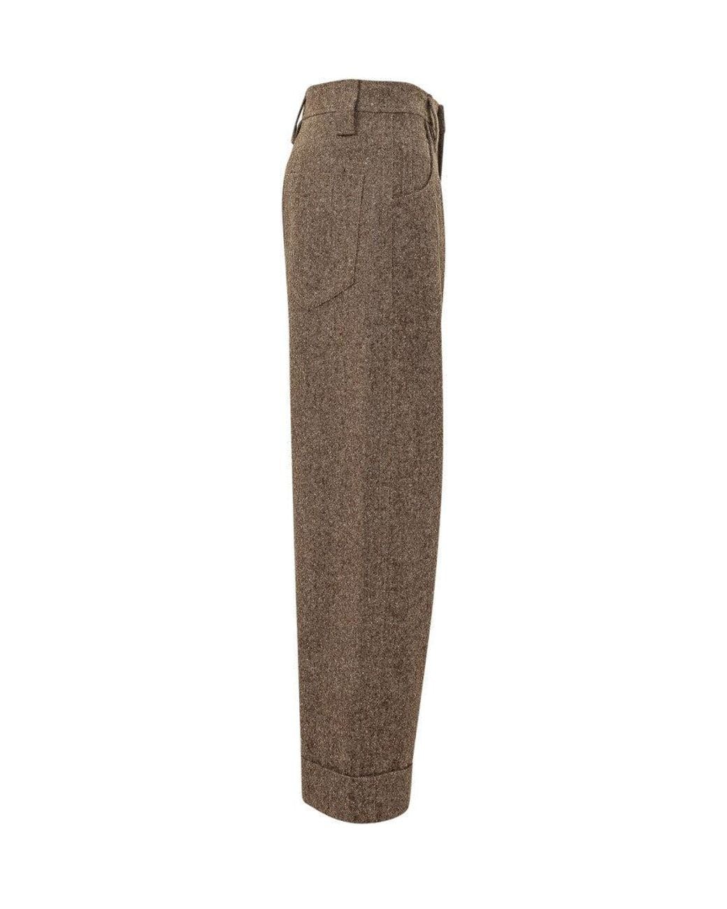 Brunello Cucinelli Brown Style Tailored Trousers