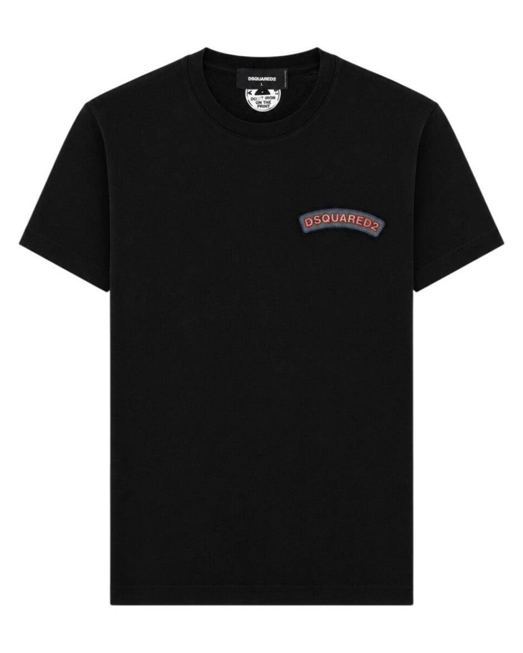 DSquared² Black Regular Logo T-Shirt for men