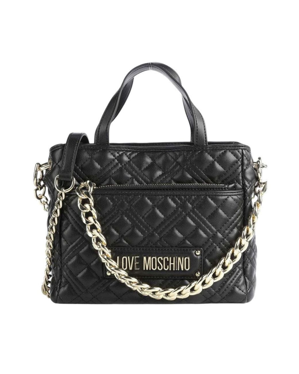 Love Moschino Black Logo Mini Satchel