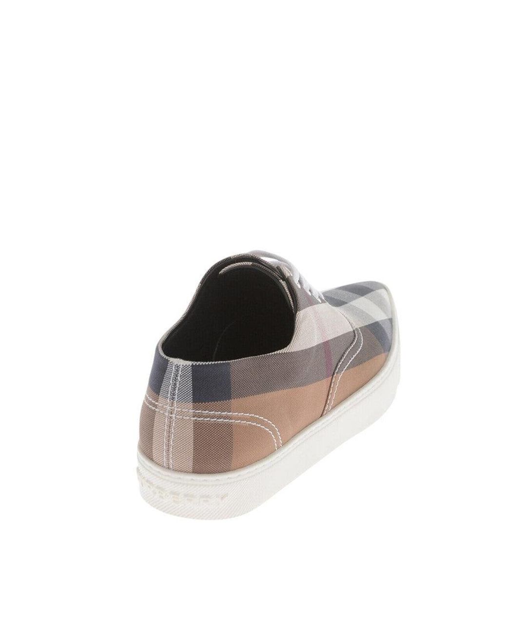 Burberry Brown Lace-Up Sneakers