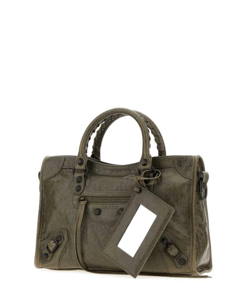 Balenciaga Green Le City Small Satchel