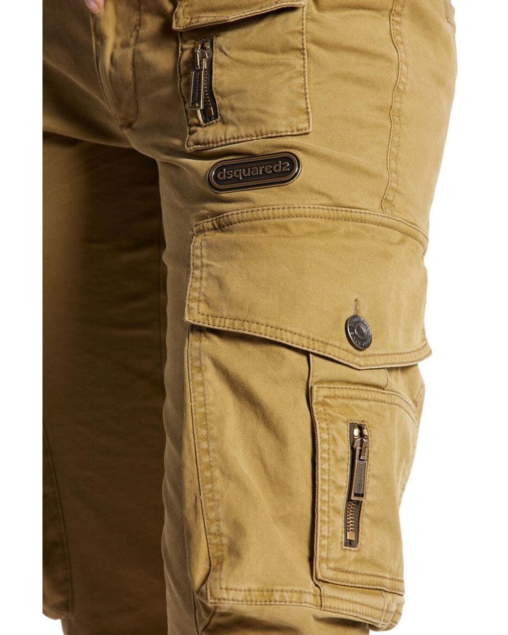 DSquared² Green Slim Cargos Pants