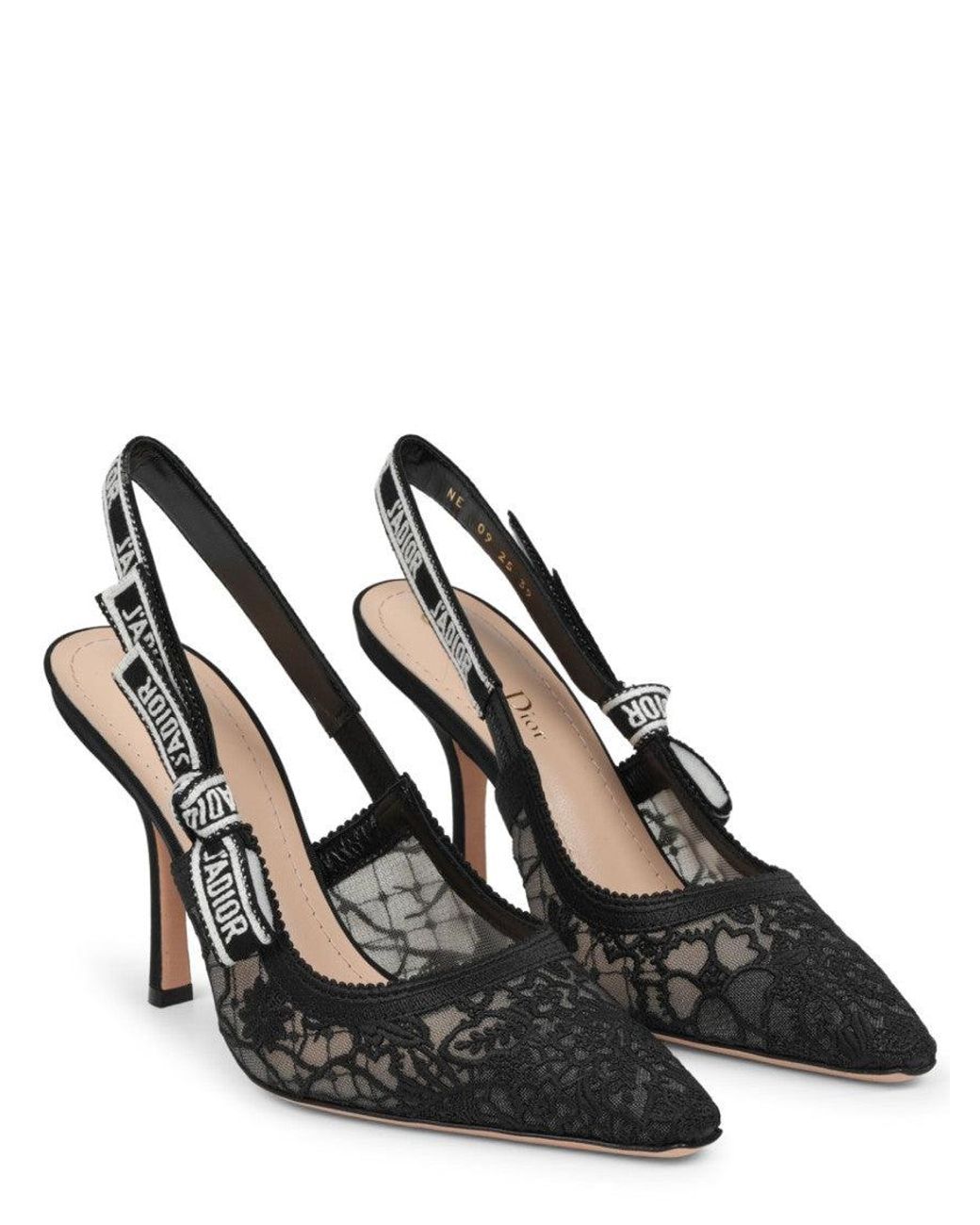 Dior Black J'A Slingback Pumps
