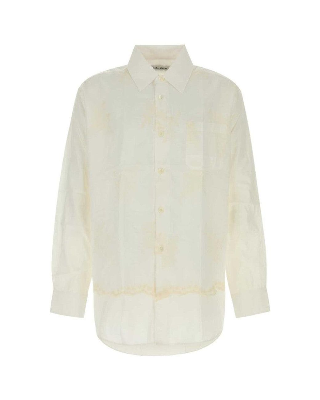 Our Legacy White Oversized Shirt for men