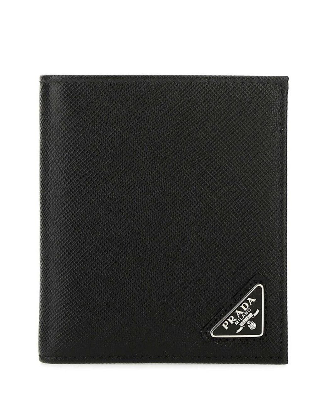 Prada Black Leather Wallet for men
