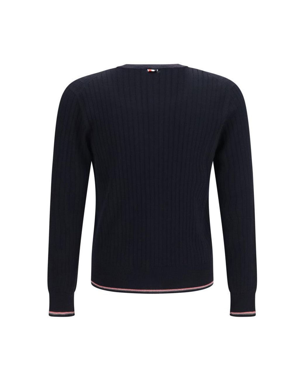 Thom Browne Blue Dark Knitted Cardigan for men