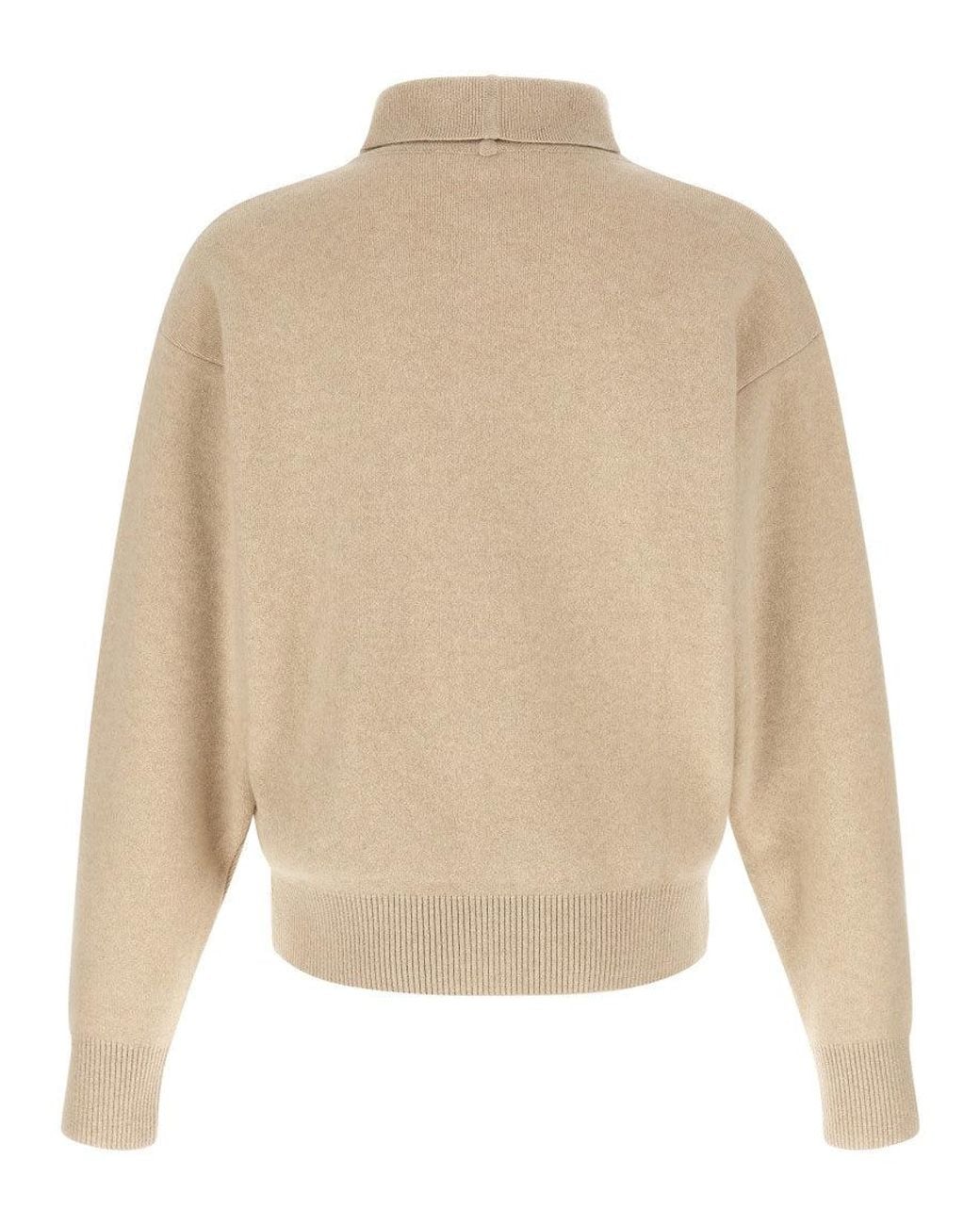 Jacquemus Natural Shawl Neck Cardigan for men
