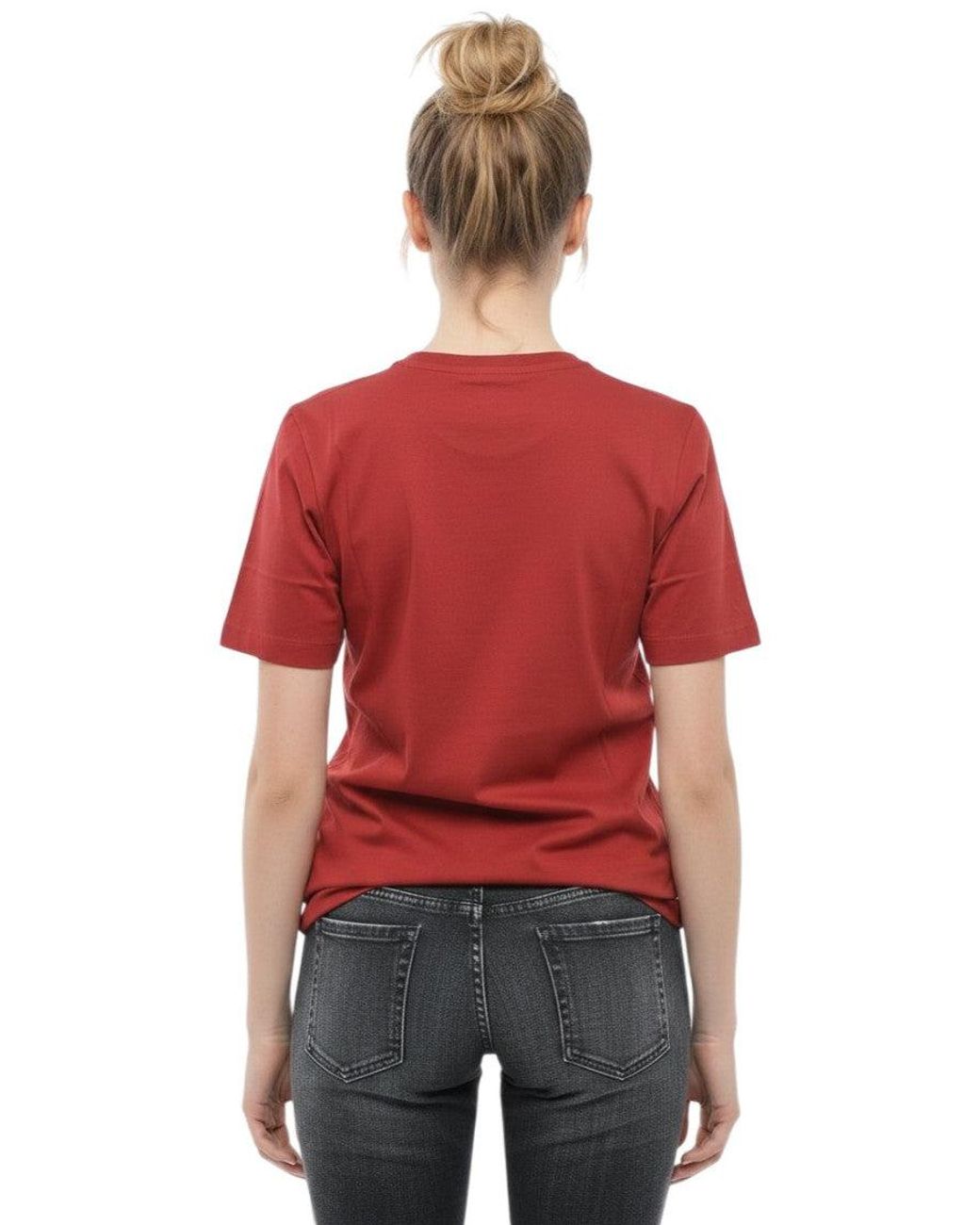 DSquared² Red Graphic Crew Neck T-Shirt