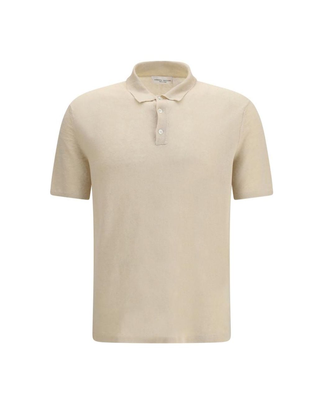 Roberto Collina White Light Solid Polo for men