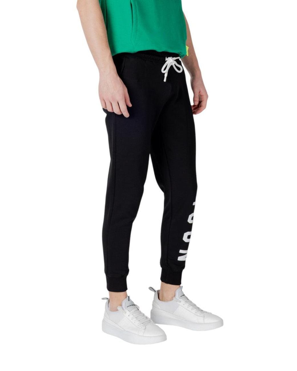 ICON DENIM Black Regular Joggers for men