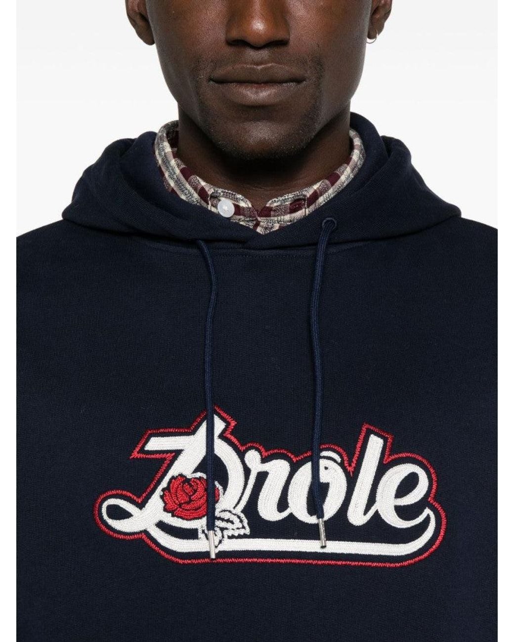Drole de Monsieur Blue Logo Hoodie for men