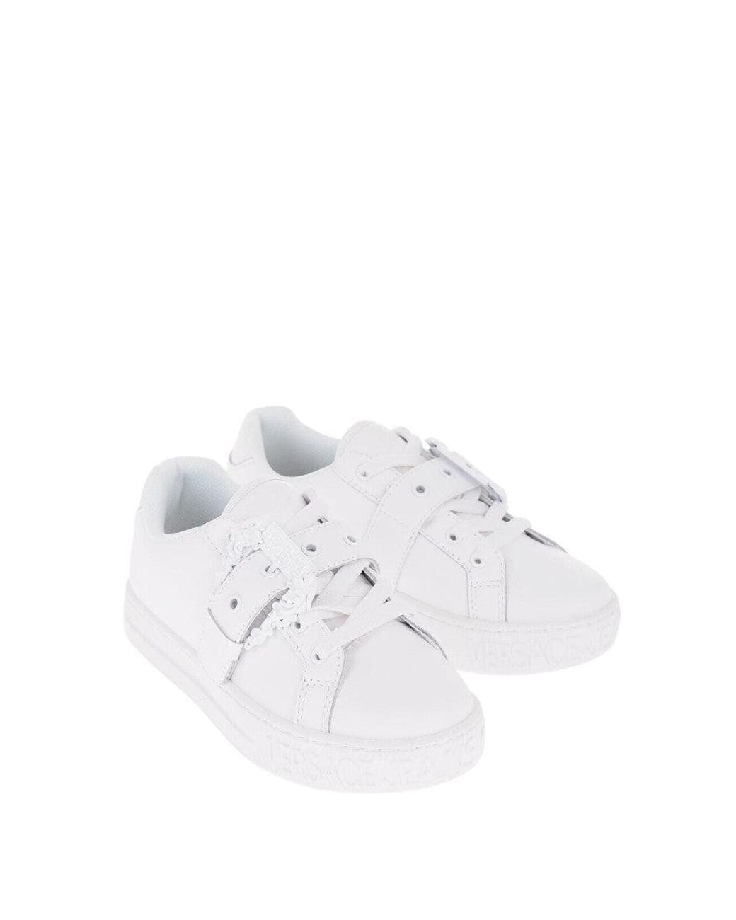 Versace Jeans Couture White Solid Sneakers