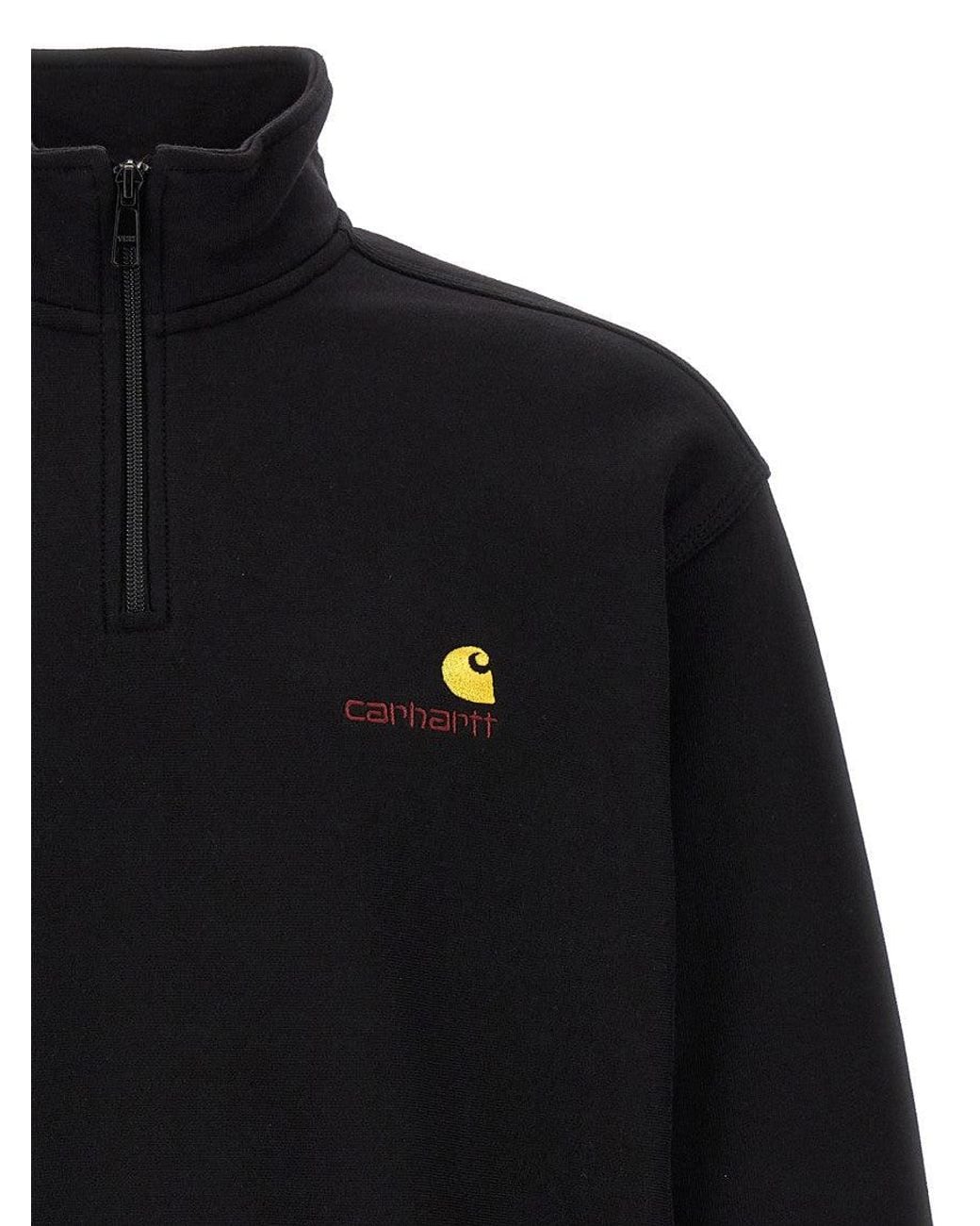 Carhartt Blue Mock Collar Sweatshirt for men
